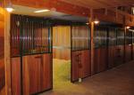 Front Panel Wooden European Horse Stalls Bamboo Material For High Safety