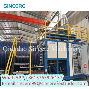 Quality Automatic HDPE PVC Spiral Pipe Extrusion Line Machinery Plant DN300 wholesale