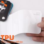 1.52x15m TPU Glossy white Vinyl Air Bubble Free Wrapping Glossy Sky Grey Paint