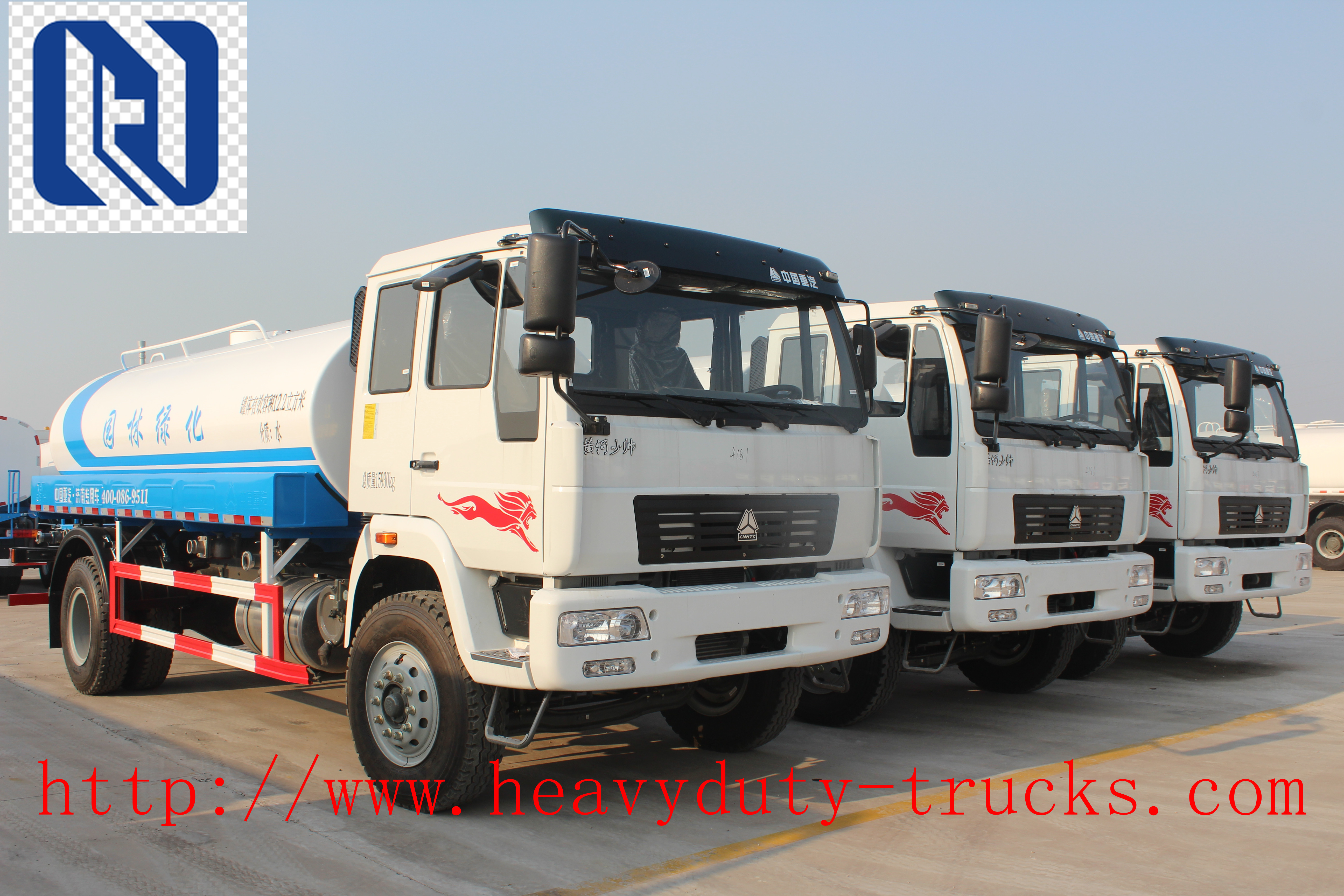 Front Spray Rear Sprinkling Truck Mounted Water Tank 6x4 Sinotruk Howo 20m3 336hp