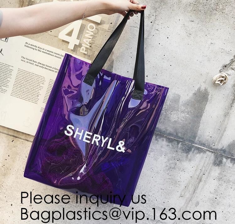 Custom Logo Home Textile Clear Vinyl PVC Plastic Quilt Blanket Zipper Bag With Handles,promotional pvc shopping bag