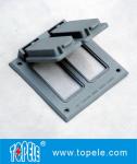 Aluminum Powder-coated Weatherproof Electrical Boxes Self-closing Outlet Covers