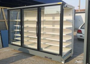 Quality Hypermarket Commercial Glass Door Chiller 5 Shelves For Beverage Beer Drink wholesale