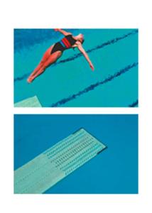Quality Aluminum Alloy Swimming Pool Diving Board , Train Easy Set Pool Accessories wholesale
