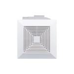 Mass Production 6 Inch White Plastic Square Exhaust Fan for Bathroom Ventilation
