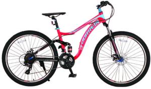 Quality Tianjin manufacturer 24 inch aluminium alloy dual suspension mountain bike/bIcycle/bicicle with Shimano 21 speed wholesale