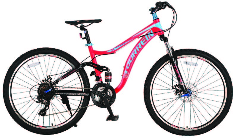 Tianjin manufacturer 24 inch aluminium alloy dual suspension mountain bike/bIcycle/bicicle with Shimano 21 speed