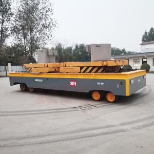 Quality 50 Tons Steerable Trackless Transfer Trolley Remote Control Mold Plant Battery wholesale