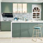 Door Glass Front Modular Kitchen Cabinets Aluminum Frame Kitchen Cabinet