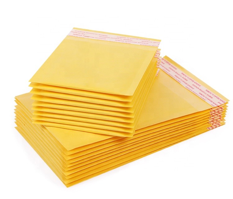 Customized printed poly air bubble mailer bag Kraft air bubble mailer bag