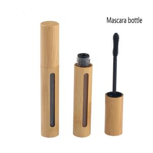 China 7ml Mascara Bamboo Cosmetic Bottle Makeup  Mascara Tube With Eyelash Brush on sale
