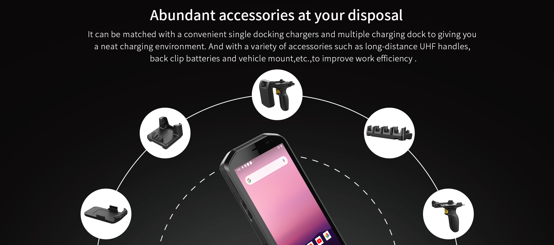 4G DDR3L RAM Waterproof Rugged Android 2D Barcode Scanner Handheld PDA 5.5 Inch Screen Size