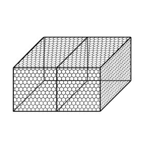 Quality 2x1x1m Gabion Rock Wall Cages 80mm*100mm Woven Galvanized Gabion Cage Box For River Bank wholesale