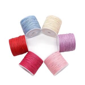 Quality Waterproof Sewing Stitching Cotton Waxed Thread Cord for Leather 1mm wholesale