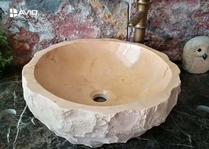 Free Standing Marble Bathroom Sink Wash Basin Custom Many Shapes And Size