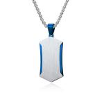 Stainless Steel Cross Pendant Necklace Christian Jewelry Satin Square Religious