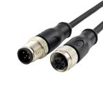 ip67 waterproof connector M8 M12 circular Male Female 3 4 5 pin straight front