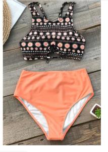 Quality ORANGE BOHO TANK BIKINI wholesale