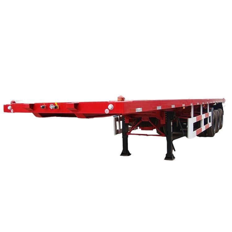 2 Layers of Fence Wall 40FT Versatile and Reliable Drop Side Rail Wall Flatbed Semi-Trailer with BPW Axle 12t and Air Bag Spring Suspension