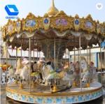 Fashion Classic Fairground Rides , Luxury Amusement Park Carousel For Children