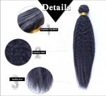 Kinky Straight Malaysian Brazilian Human Hair Bundles 100% Unprocessed