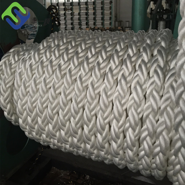 Nylon Marine Braid 8 Strand 12 Strand Mooring Rope 32mm 40mm 60mm