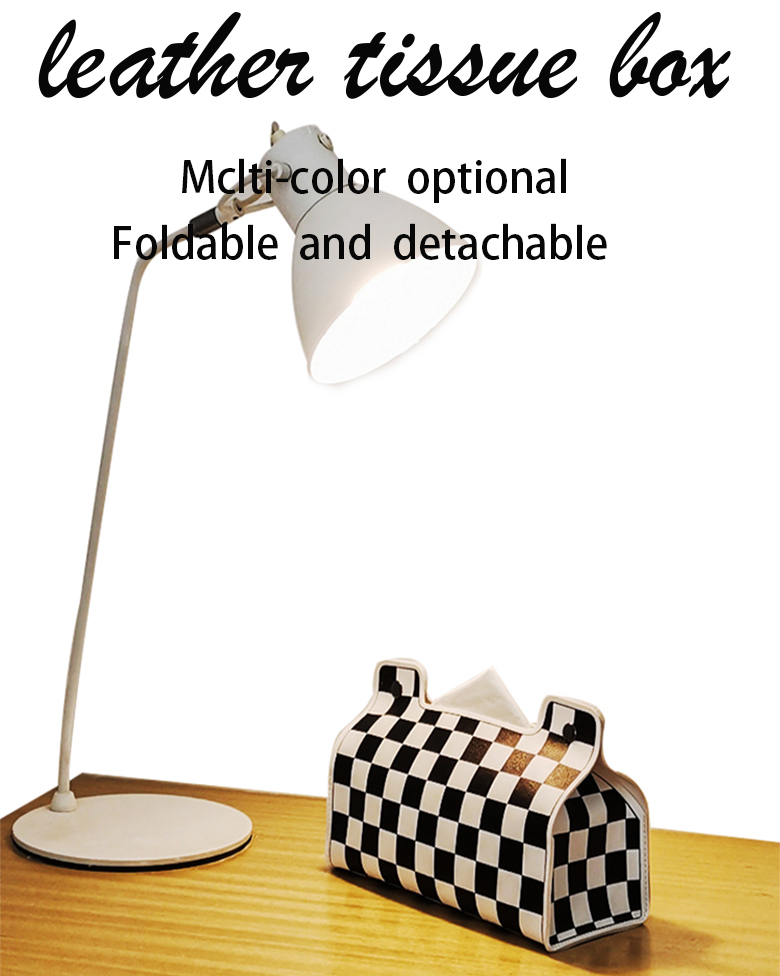 Portable Luxury Fold Washable Leather Napkin Holder for Home Restaurant and Banquet