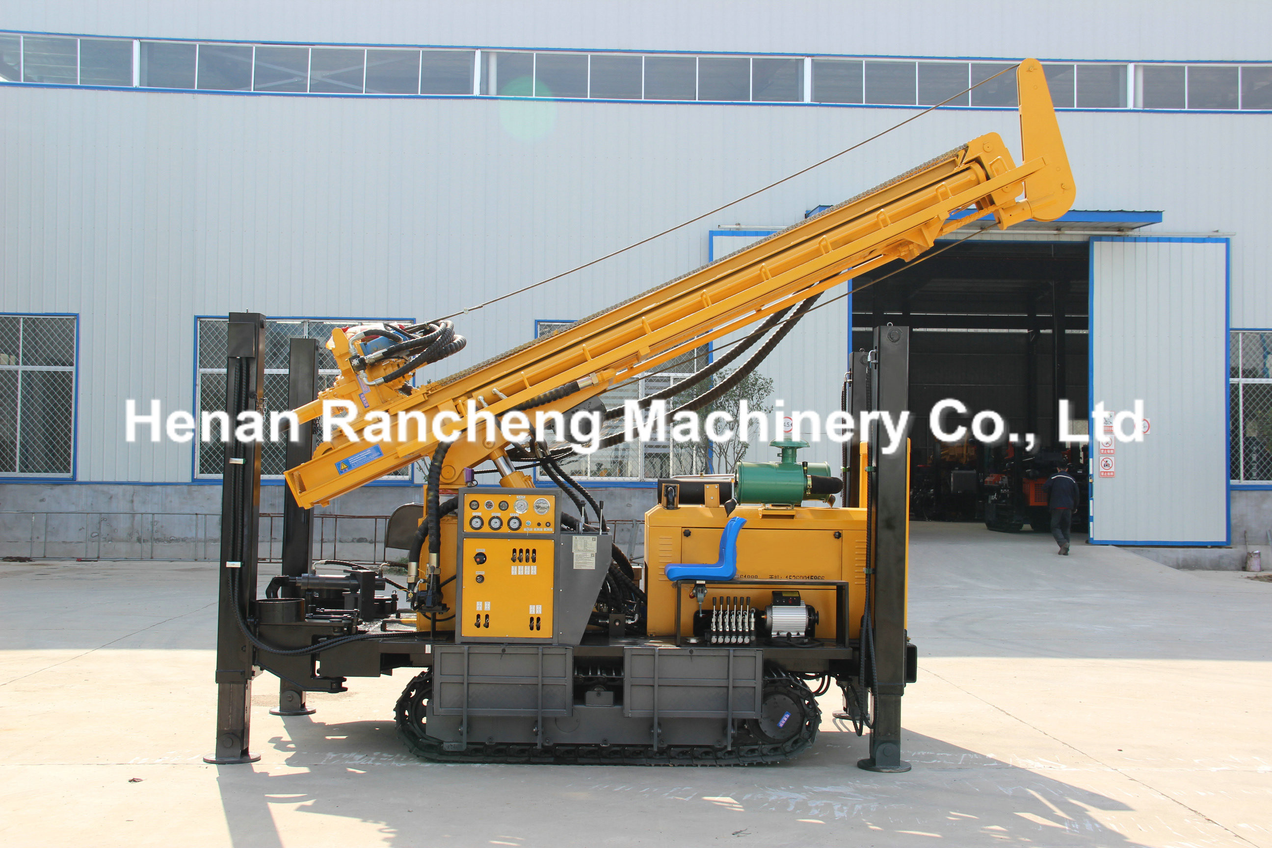 Hydraulic Borehole Water Well Drilling Rig 350m Water Well Crawler Hydraulic Portable Drilling Rig Machine