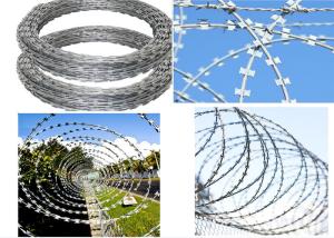 Quality 500mm Coil Diameter BTO-22 Galvanized Razor concertina Wire wholesale