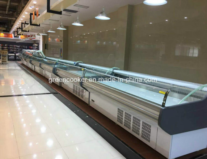 Restaurant Commercial Deli Display Case / Fresh Meat Display Chiller With Dynamic Cooling