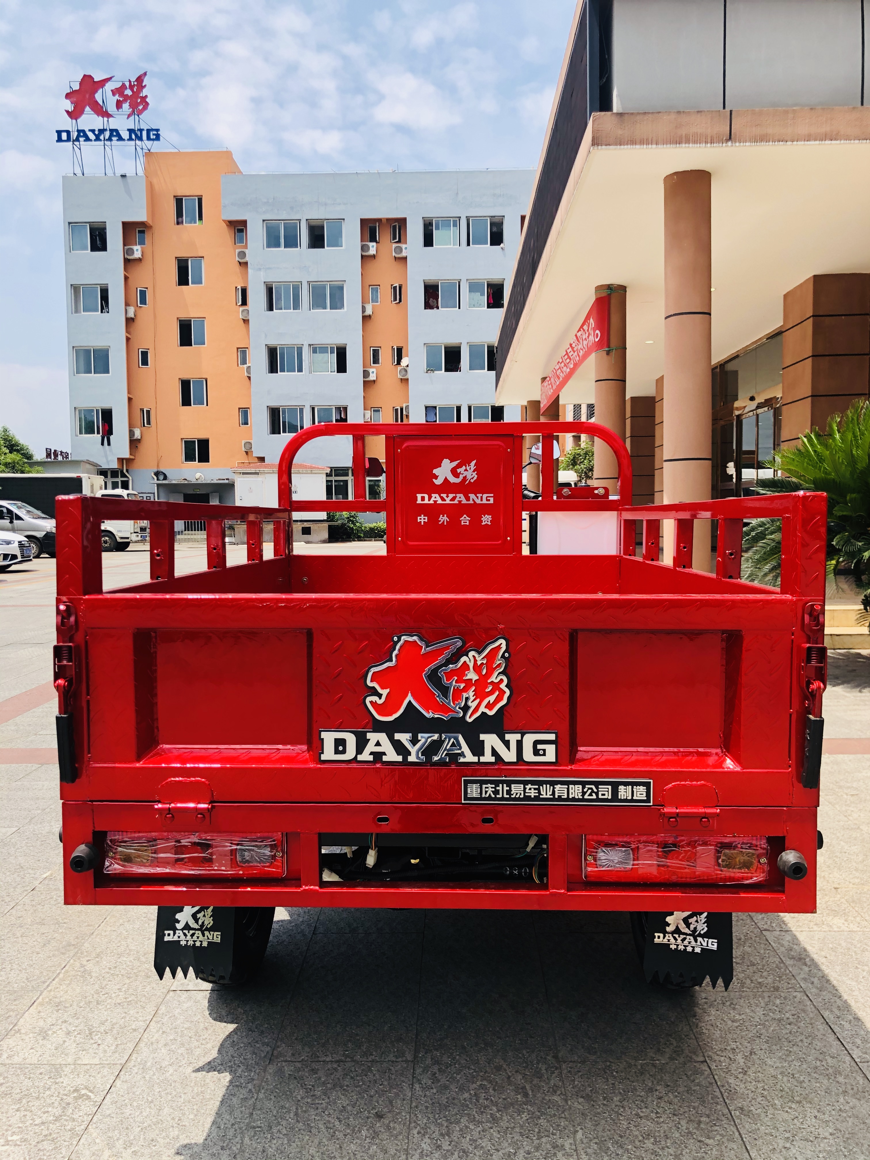 Red DAYANG 2021 Heavy Loading Truck Tricycle 150CC/175CC/200CC/250CC Motorized Tricycle