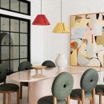 Modern Dome Chandelier For Living Room Dining Room felt Pendant Lamps(WH-AP-566)