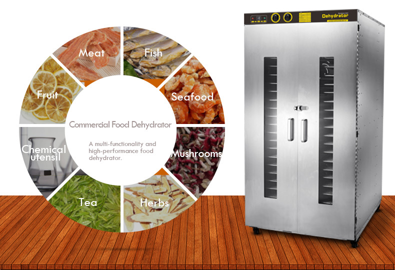 24 Trays Fruit And Vegetable Dehydration Machine