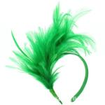 Millinery Supplies Fascinator Hat Decoration Hackle Feather Flower With Headband