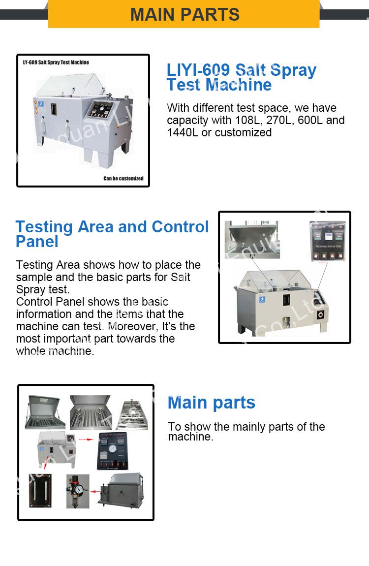 LIYI Laboratory Testing equipment Salt Fog Corrosion Testing Machine salt Spray Ageing Chamber salt Mist Resistance Tester price