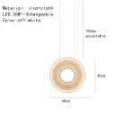 Modern Fabric Pendant Light Designer Iris Pendant Lamp For Living Room Hotel