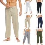 Men′s Casual Linen, Cotton and Linen Trousers