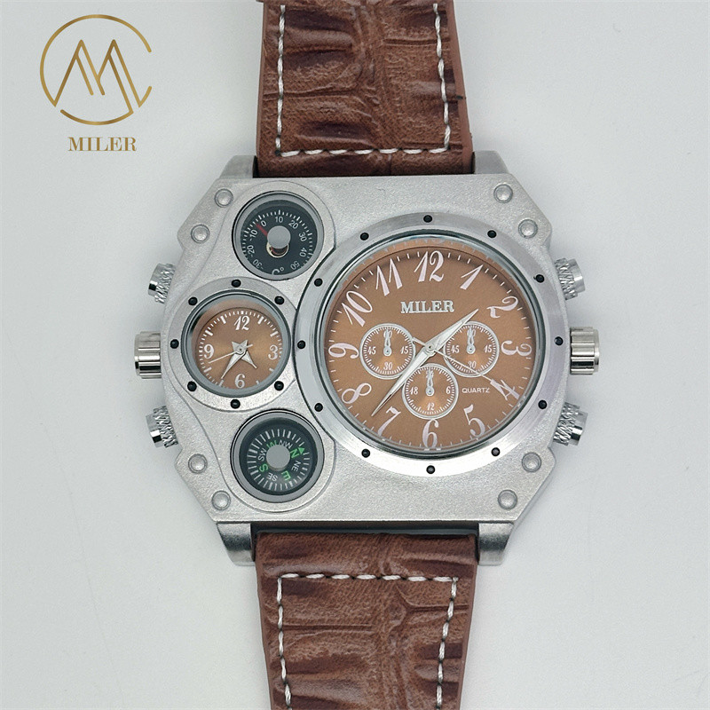 Modern Analog Leather Strap Quartz Watch Leather Band Quartz Wrist Watches