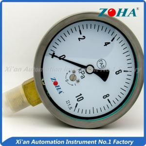 Quality Stainless Steel Case Capsule Pressure Gauge / Brass Capsule Vacuum Gauge wholesale