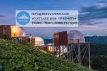 6m Diameter Custom Waterproof Soundproof Geodesic Igloo Clear Hotel Glamping