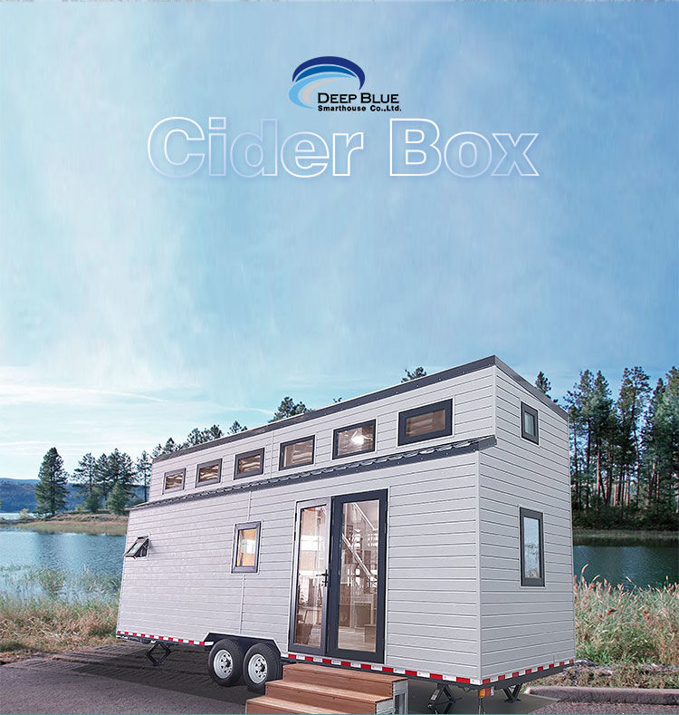 Modular Prefabricated Light Steel Structure Tiny House On Wheels With Trailer