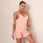 Seamless knitted sexy breathable suspenders Onesie running yoga dress women