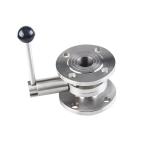Stainless Steel Sanitary 304 316 DN150 Butterfly Valve 3A DIN