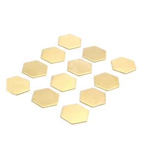 Quality Nick Plating Hexagon Gold Stamping Blanks wholesale