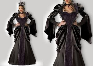 Quality Wicked Queen 1056 Female Halloween Costumes , New Queen Elsa Dress Adult Princess Costume wholesale