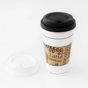 Quality Disposable Leakproof Plastic Coffee Lid PP PS PLA Strawless Iced Coffee Cup wholesale