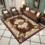 Household Polyester Living Room Floor Carpets Middle Eastern Style Dining Room
