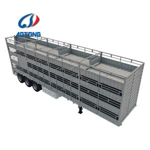 Quality 45 Feet 13 Meter 3 Axles Livestock Truck Live Stock Sheep Transport Truck Semi Trailer wholesale