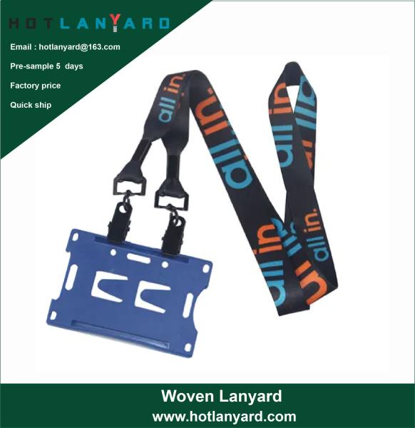 Promotional Sublimation Sublimated Custom ID Card Holders Lanyards with Logo