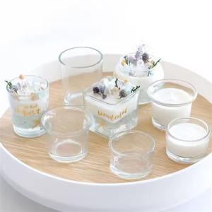 Quality Customized Luxury Empty Glass Candle Jars For Candle Making wholesale
